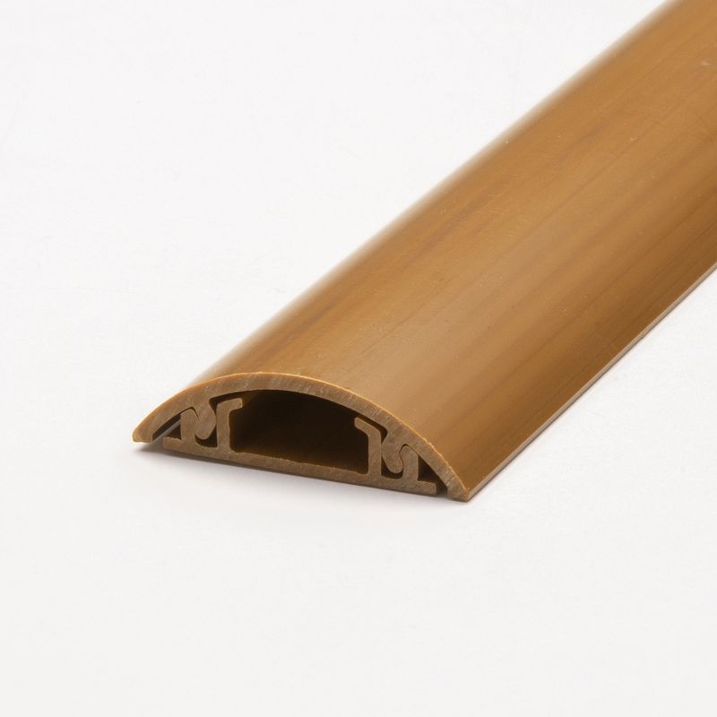 床用ケーブルモール(幅30mm、長さ1m、ライト木目)【CA-R30LM】