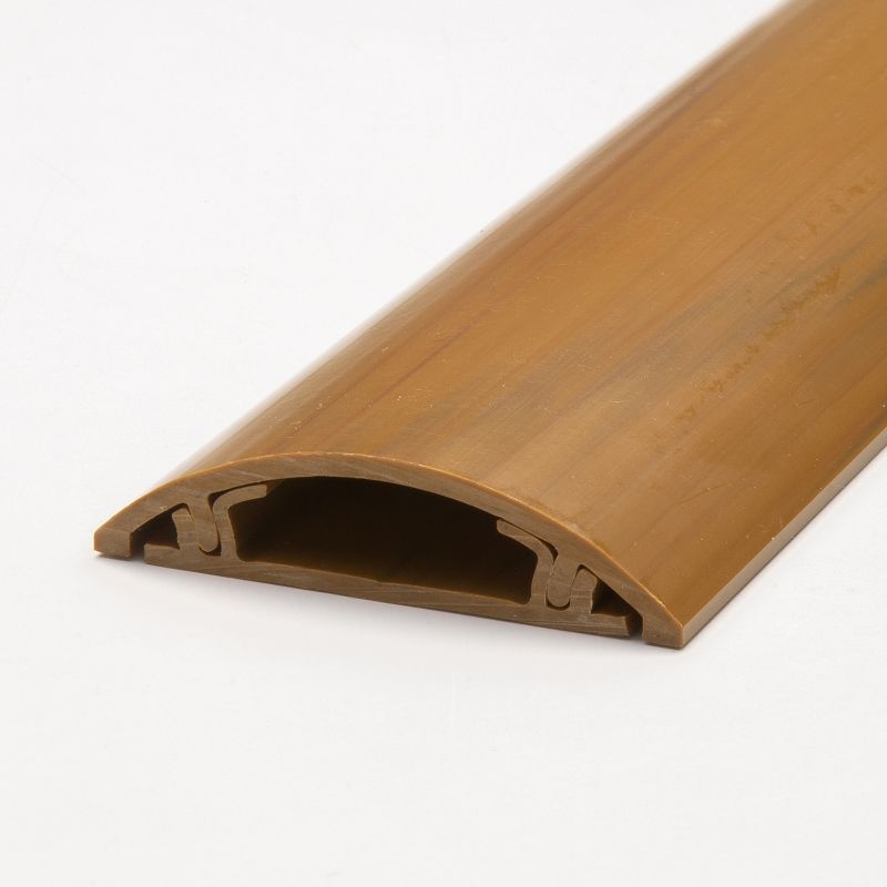 床用ケーブルモール(幅50mm・長さ1m・ライト木目)【CA-R50LM】