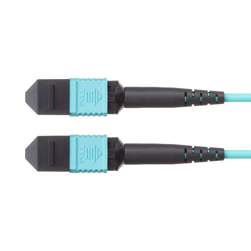 MPO光ファイバケーブル(OM4、12芯、B配線、3m)【HKB-MPO12M4B-03】