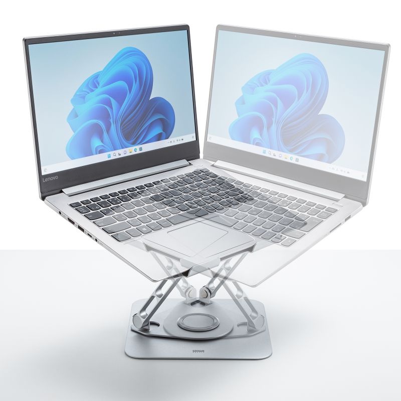 ノートパソコン用スタンド(回転機能付き、角度・高さ調整タイプ)【PDA-STN89S】