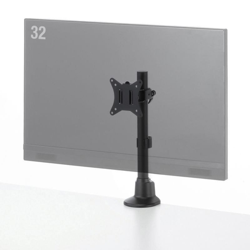 モニターアーム(シングル・ショートアーム・薄型ショートクランプ・ブラック)【CR-LAC115BK】