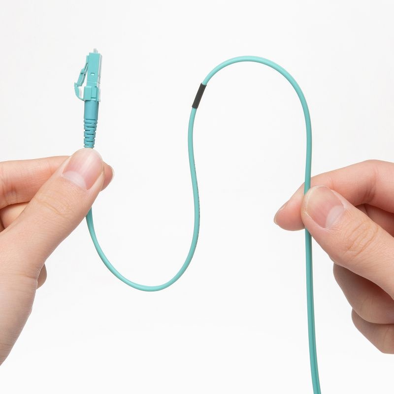 メガネ型光ファイバケーブル(マルチ50μmOM3、LC×2-LC×2、3m)【HKB-MOM3LCLC-03】