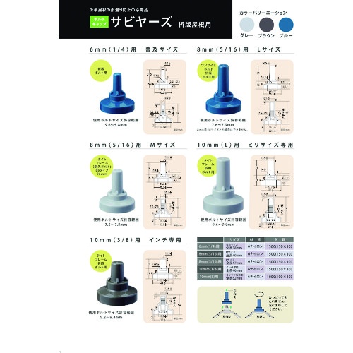 DAIDOHANT 折板屋根用キャップ サビヤーズ 折版屋根用 8MM M グレー 150個入り【00035222】