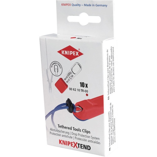 KNIPEX テザーツール 落下防止クリップ(10ピース入り)【0062-10TR】