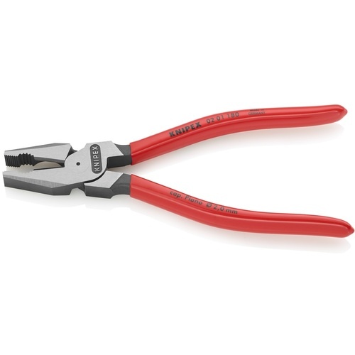 KNIPEX 強力型ペンチ プラスチックハンドル 180mm (SB店頭展示パッケージ仕様)【0201-180SB】