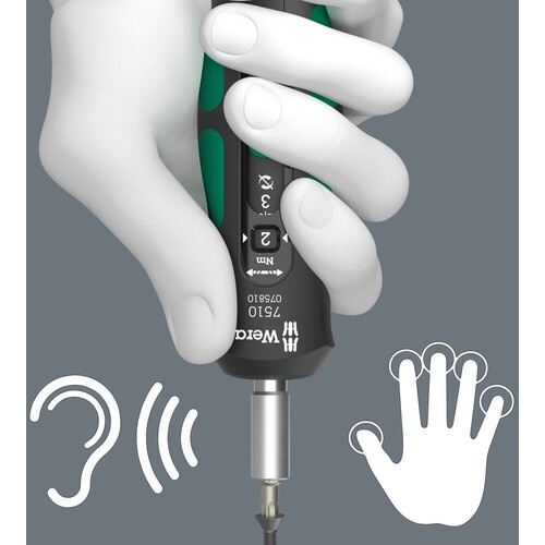 Wera 7515/7 差替式クラフトフォームセーフトルクドライバー スピード 自転車用セット1【075850】