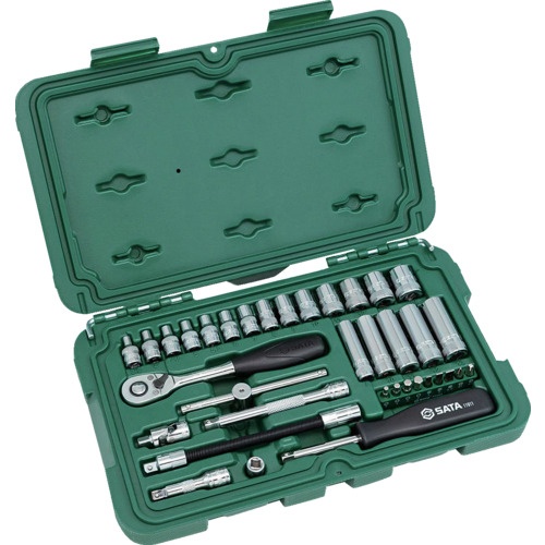 SATA 6角ソケットレンチセット 差込角6.35mm(36点)【09001】