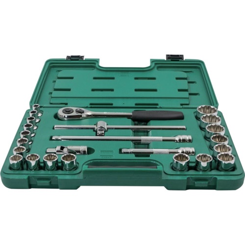 SATA 12角ソケットレンチセット 差込角12.7mm(24点)【09060】