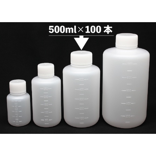 KOKUGO JK-ボトル 細口 白 500ml 【101-2000302】
