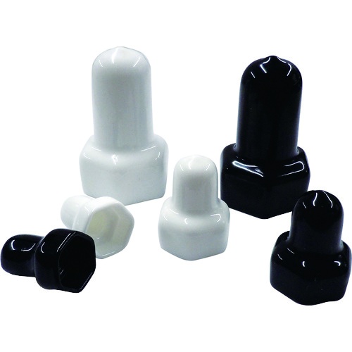 DAIDOHANT エンドねじキャップ ボルト・ナット用 黒M10・W3/8 4個入【10187066】