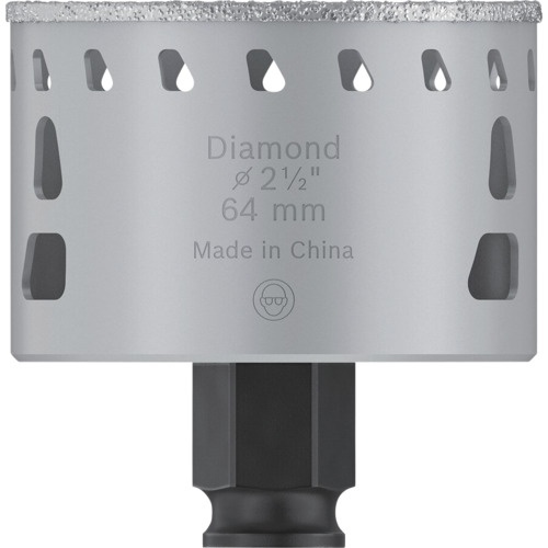 ボッシュ 磁器タイル用乾式ダイヤモンドホールソー 64mm【2608901566】