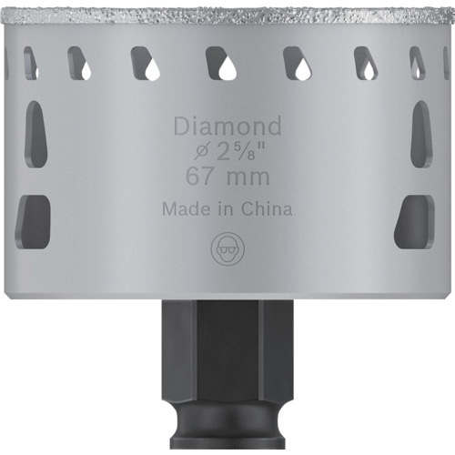 ボッシュ 磁器タイル用乾式ダイヤモンドホールソー 67mm【2608901568】