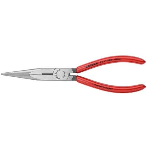 KNIPEX ロングラジオペンチ プラスチックハンドル 200mm(SB展示販売パッケージ仕様)【2611-200SB】