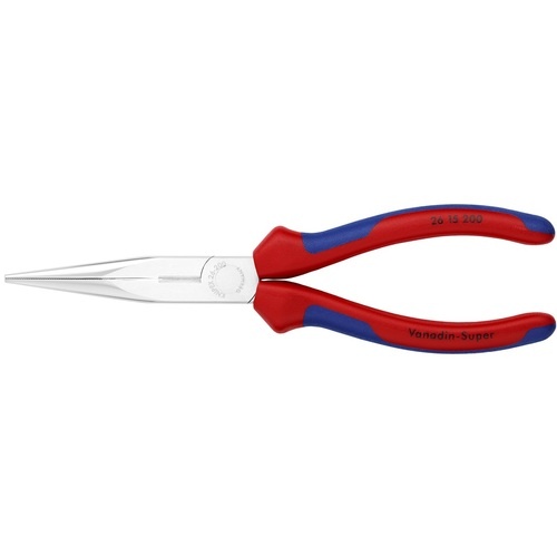 KNIPEX ロングラジオペンチ コンフォートハンドル クロムメッキ(SB展示販売パッケージ仕様)【2615-200SB】