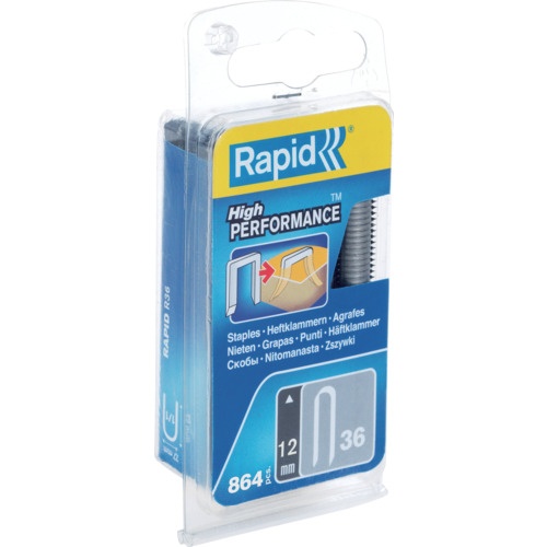 Rapid タッカー用ケーブルステープル 36型 足長12mm(864本入)【40109626】