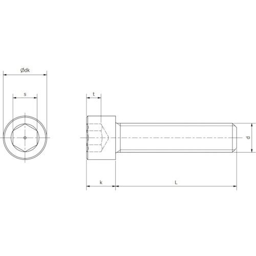 YAHATA 六角穴付きボルト全ねじ 黒色酸化被膜 M6×20 (200本入)【4571149324990】