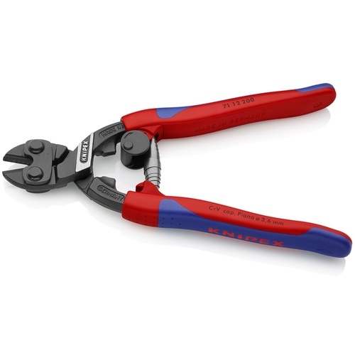 KNIPEX 【ブリスターパック仕様】ミニクリッパー コンフォートハンドル(スプリング付) 200mm【7112-200SB】
