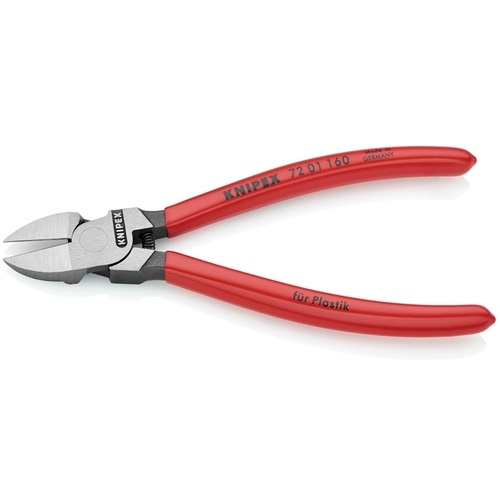 KNIPEX プラスチック用ニッパー プラスチックハンドル 160mm(SB店頭展示パッケージ仕様)【7201-160SB】