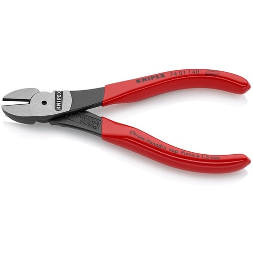 KNIPEX 強力型ニッパー プラスチックハンドル 140mm(SB店頭展示パッケージ仕様)【7401-140SB】