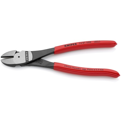 KNIPEX 強力型ニッパー プラスチックハンドル 200mm(SB店頭展示パッケージ仕様)【7401-200SB】