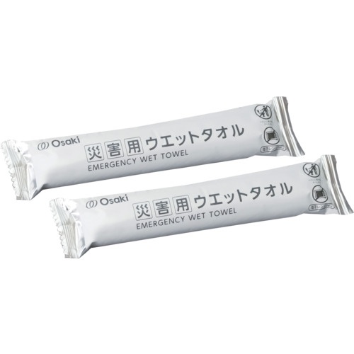オオサキメディカル 個包装ウエットタオル 災害用ウエットタオル 個包装 超大判 26cm×56cm 7本入【74999】