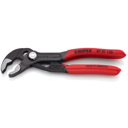 KNIPEX 【ブリスターパック仕様】ミニウォーターポンププライヤー 125mm コブラ ソフトプラスチックハンドル【8701125SB】