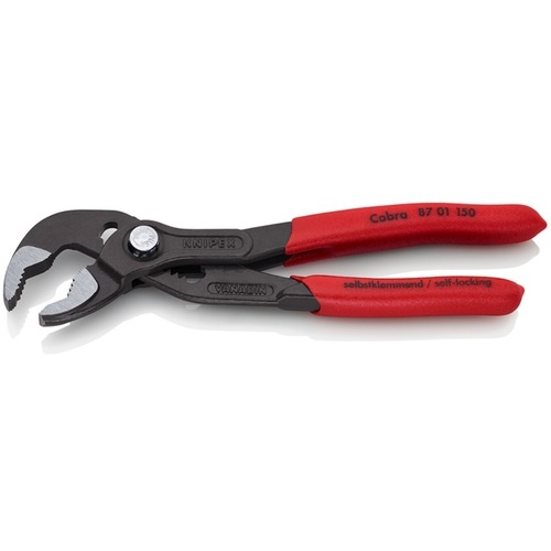 KNIPEX 【ブリスターパック仕様】ウォーターポンププライヤー コブラ 150mm ソフトプラスチックハンドル【8701-150SB】