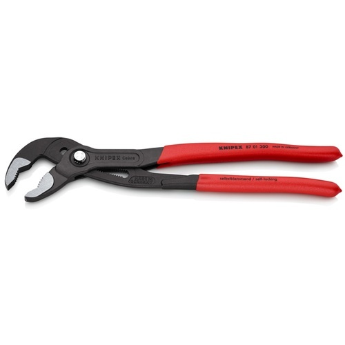 KNIPEX 【ブリスターパック仕様】ウォーターポンププライヤー コブラ 300mm ソフトプラスチックハンドル【8701-300SB】