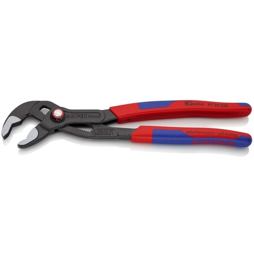 KNIPEX ウォーターポンププライヤー コブラクイックセット コンフォートハンドル 250mm (SB店頭展示パッケージ仕様)【8722-250SB】