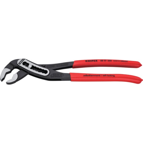 KNIPEX ウォーターポンププライヤー 【ブリスターパック仕様】アリゲーター ソフトプラスチックハンドル 250mm【8801-250SB】