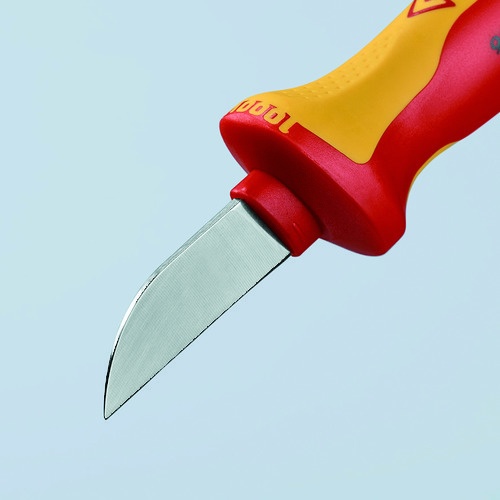 KNIPEX 【ブリスターパック仕様】絶縁電工ナイフ 1000V絶縁 【9852SB】