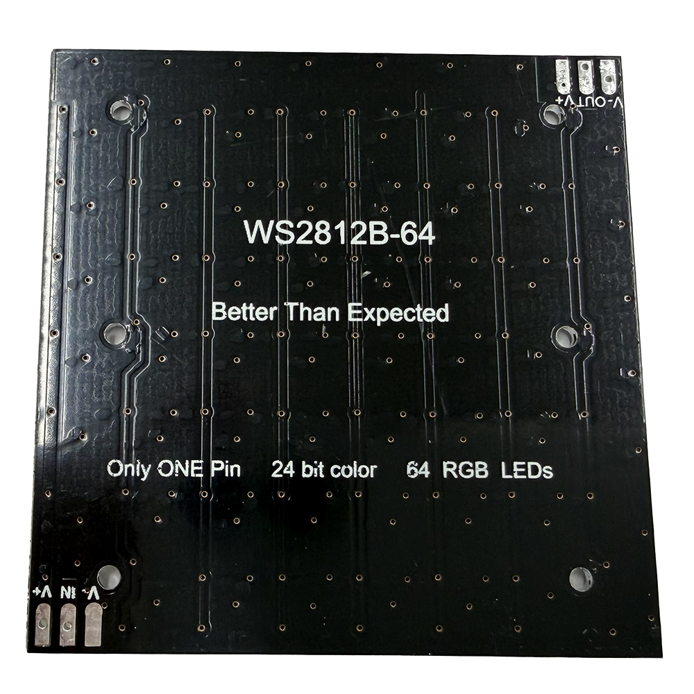 8X8 RGB LEDマトリクスパネル【LED-WS2812P64】
