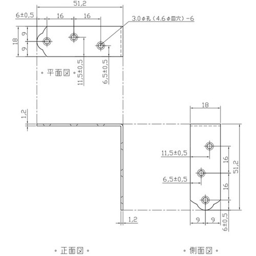 WAKI ユニクロ隅金 金折 BK-034 50 4枚入り【BK-034】