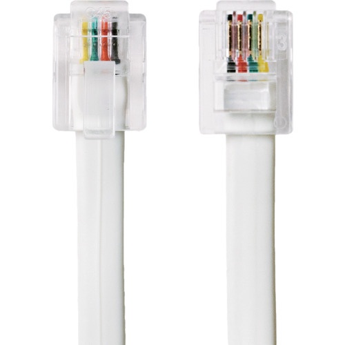 MCO 電話機コード 6極4芯 20m 白【DC-420/WH】