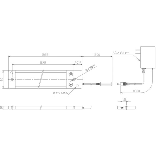 NIKKI 調光式LED面発光型ライト 21W AC100V【NLUD20-AC】