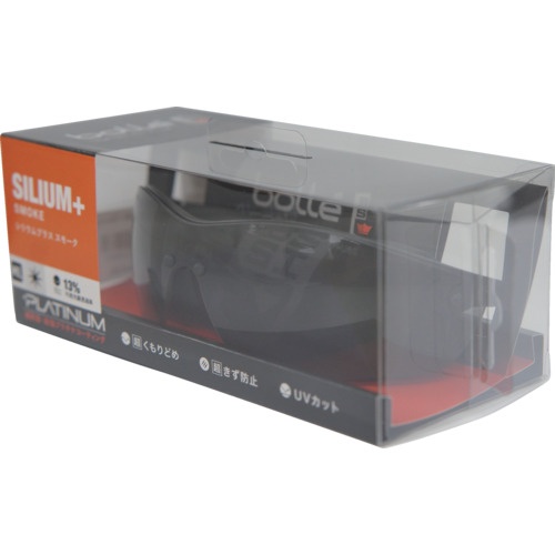BSSI 保護メガネ SILIUM+ BSSIマットブラック スモークレンズ ブリスタパッケージ【PSSSILI443BL】