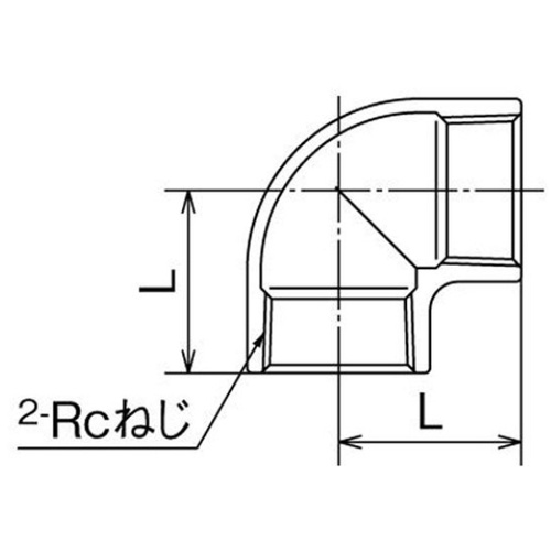 SFL4型 エルボ Rc1×Rc1【SFL4-25】