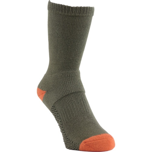 靴下 ASHITOMO WORKING SOCKS 長靴専用 先丸クルー オリーブ 1足組 M(25ー27cm)【SWNC134M】