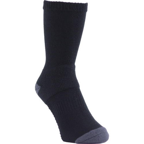 靴下 ASHITOMO WORKING SOCKS 長靴専用 先丸クルー ブラック 1足組 L(27ー29cm)【SWNC178L】