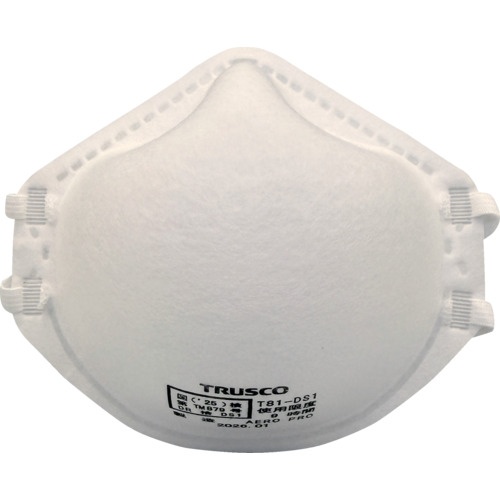 TRUSCO 使い捨て式防じんマスク DS1(20枚入)【T81-DS1】