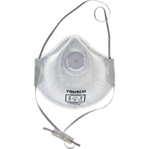 TRUSCO 高密着 使い捨て式防じんマスク DS2 排気弁つき(10枚入)【T97-DS2V】