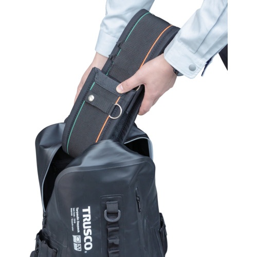 TRUSCO 三つ折りサポーターベルト Mサイズ 750mm【TMSB-M750-BK】