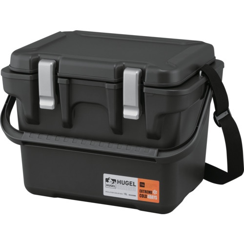 IRIS 208352 HUGEL 真空断熱クーラーボックス 15L チャコールグレー【VITC-15-CH】