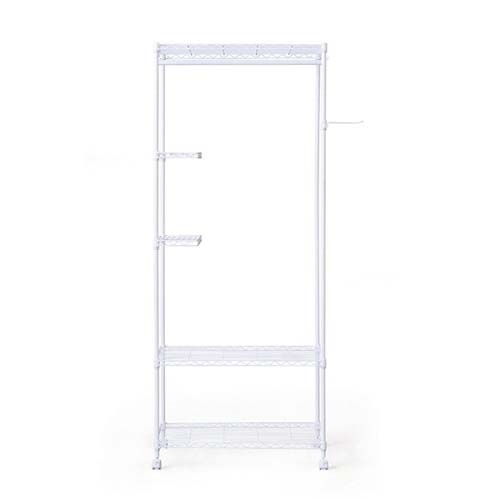 カラーメタル ワードローブ ラックタイプ ホワイト【CMWR-75183-WH】