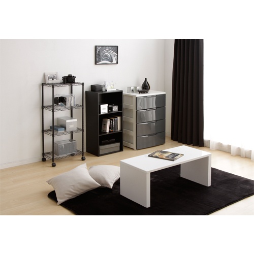 カラーメタルラック ブラック【CBM-44104-BK】