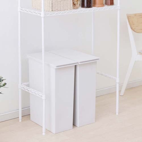 カラーメタルラック コの字バー ホワイト【CMM-75BK-WH】