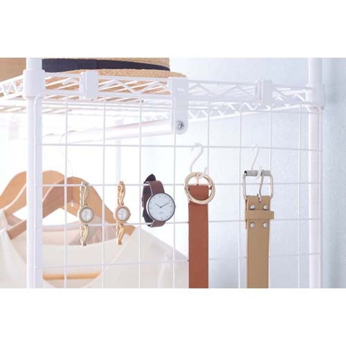 カラーメタルラック メッシュパネル ホワイト【CMM-45M-WH】