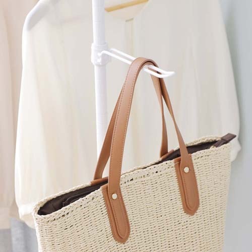 カラーメタルラック ポールフック ホワイト【CMM-15PF-WH】