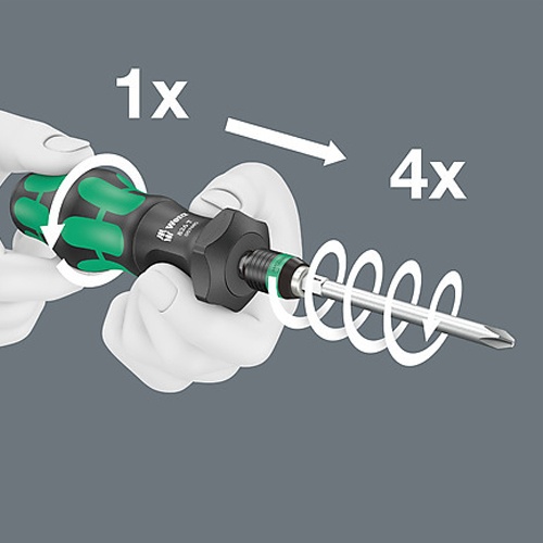 [+ - Hex Torx Square] ターボギアドライバーセット【EA550BT-17】