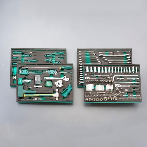 [242個組]ツールワゴン付工具セット(トレー入)【EA689SY】